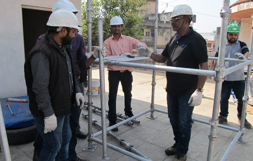 Scaffolding Inspector Training at Training Center in India