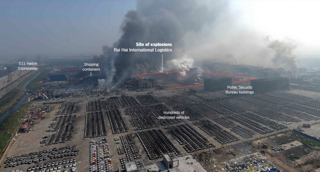 Devastating Explosions at the Chinese port city of Tianjin – Time to boost up Health and Safety Efforts