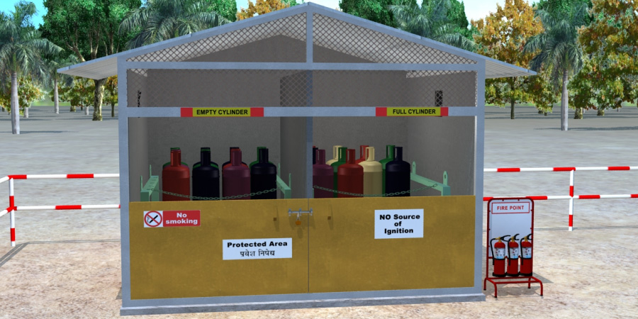 Gas cylinder storage - Convenience and safety