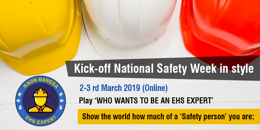 Kick-off National Safety Week in style by playing 'WHO WANTS TO BE AN EHS EXPERT'.