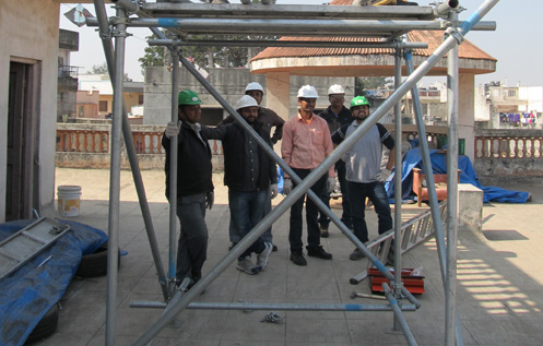 Scaffolding Supervisor Training at Training Center in India