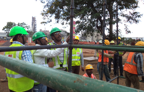 Customized Scaffolding on-site safety training