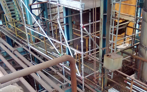 on-site Standing Scaffold