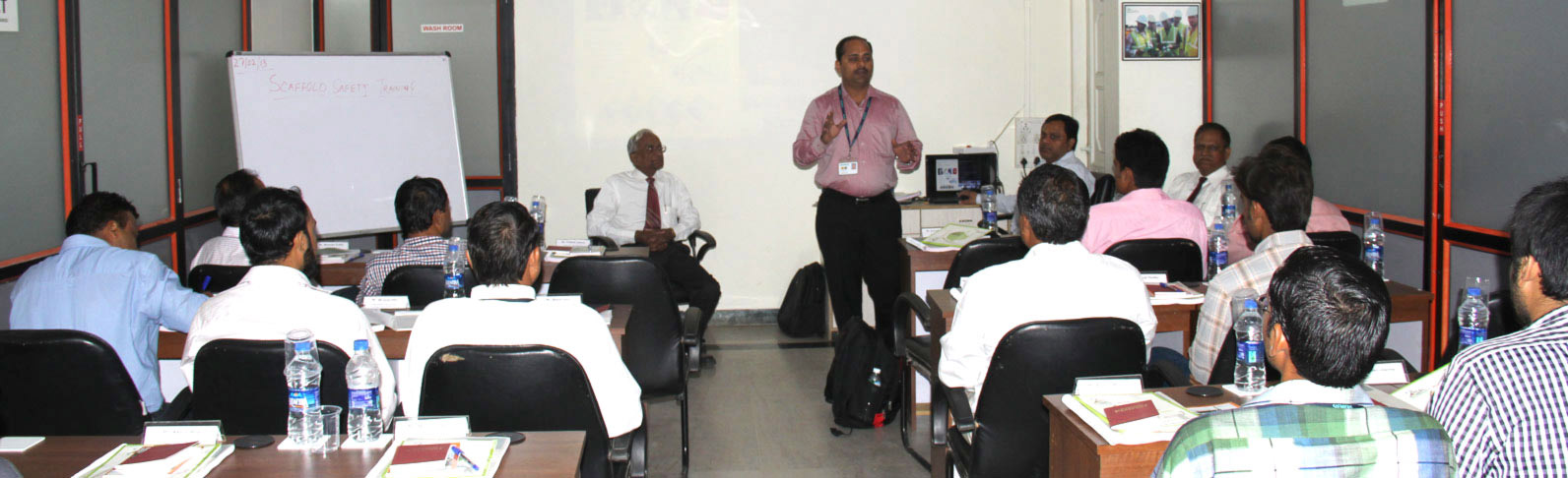 Conducting classroom scaffolding training in ASK-EHS headquarter India